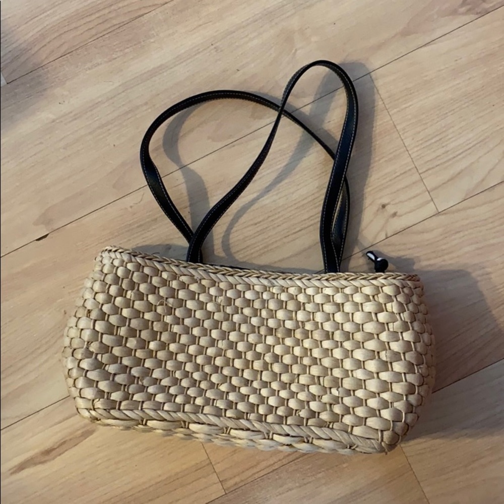 Straw Bag With Drawstring Lining - image 1